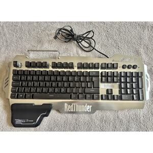 RedThunder K900 Semi-Mechanical Gaming Keyboard Backlit Metal Panel PC/Computer